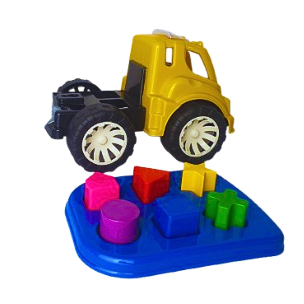 Brinquedo Caminhão Didático Amarelo - Smiling Kids Brinquedo Caminhão Didático Amarelo - Smiling Kids